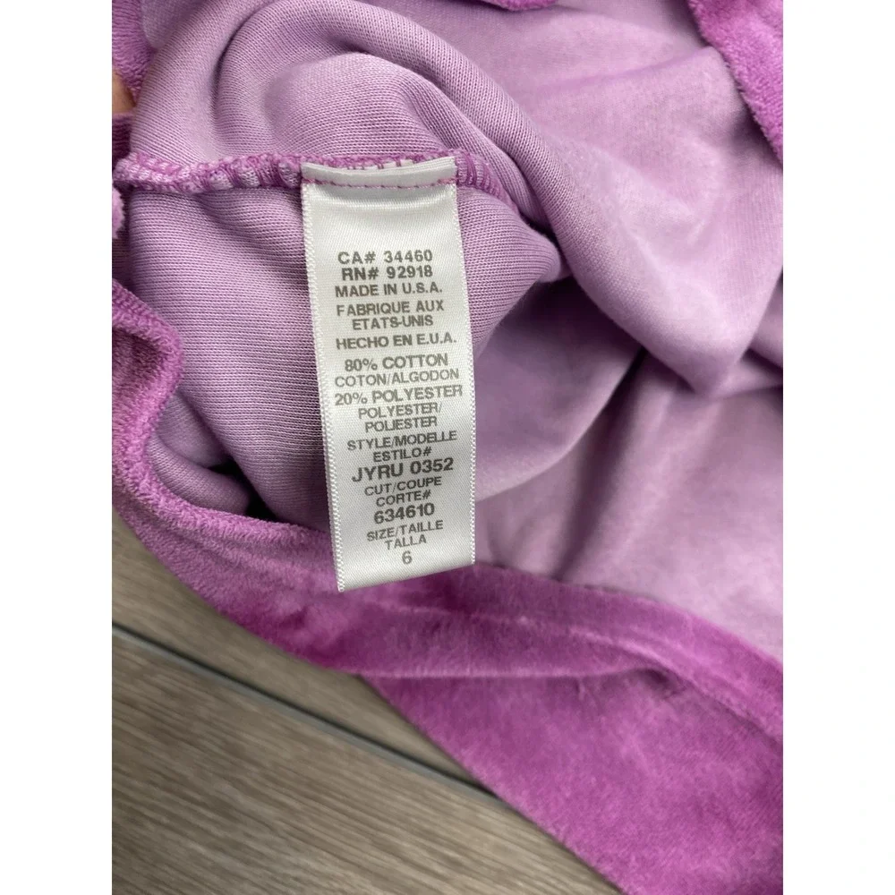 Juicy Couture Kids Vintage Smocked Terry Cloth Sundress Purple‎ Size 6
